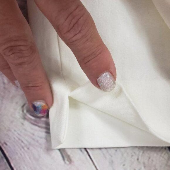 CROWN & IVY Bi Stretch Skinny Jeans Ivory White Pants Slacks Size 6 Petite NWT - Picture 5 of 7